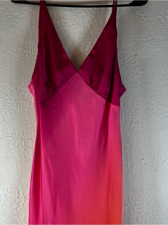 12th Tribe Mirabella Pink Satin Sorbet Maxi Dress - Picture 6 of 16